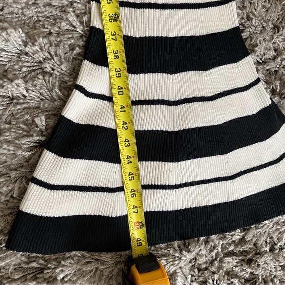Jason Wu Striped Silk Blend Knit Bodycon Midi Dress, XS - Picture 9 of 9